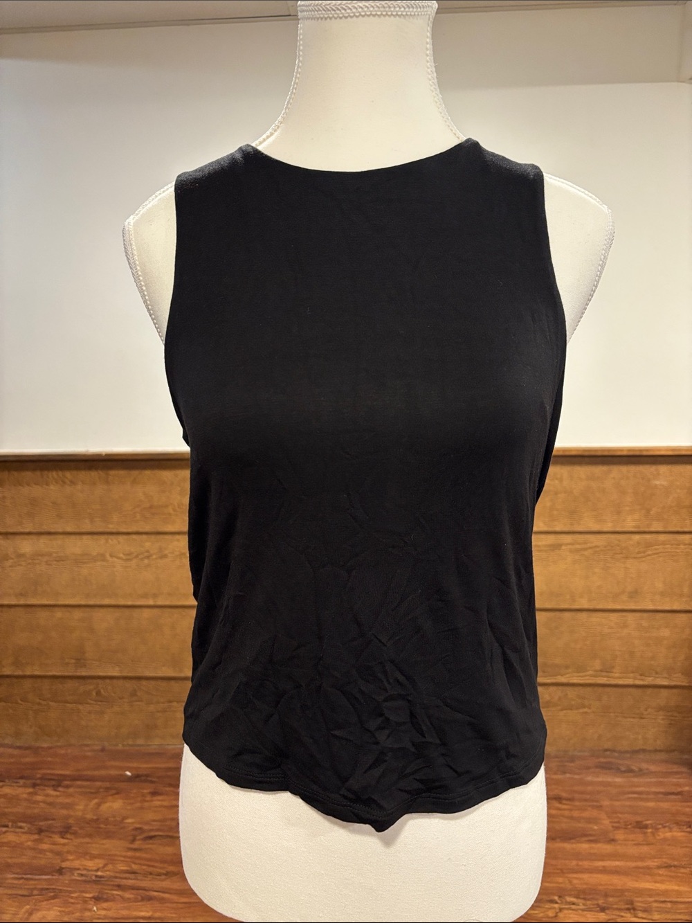 Altar'd State Black Sleeveless Crewneck Tank